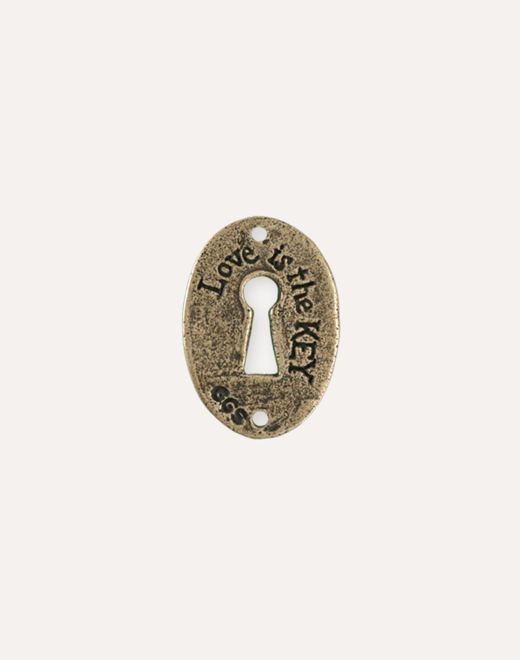 Keyhole Coin, 30.5x21.5mm, (1pc)