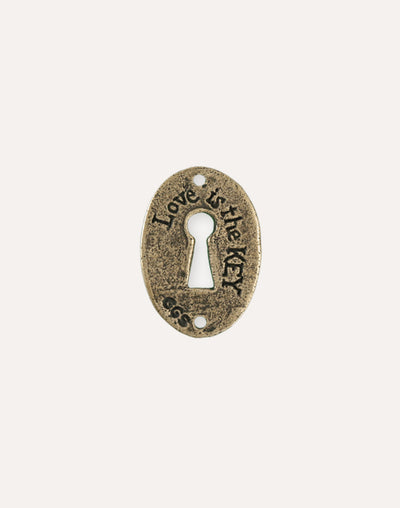 Keyhole Coin, 30.5x21.5mm, (1pc)