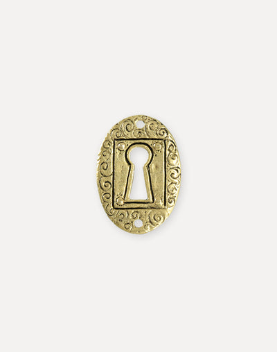 Keyhole Coin, 30.5x21.5mm, (1pc)