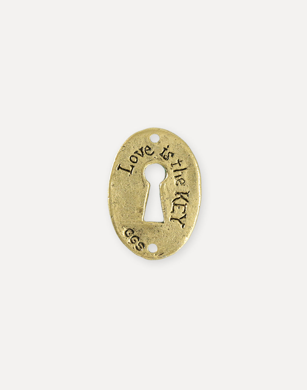 Keyhole Coin, 30.5x21.5mm, (1pc)