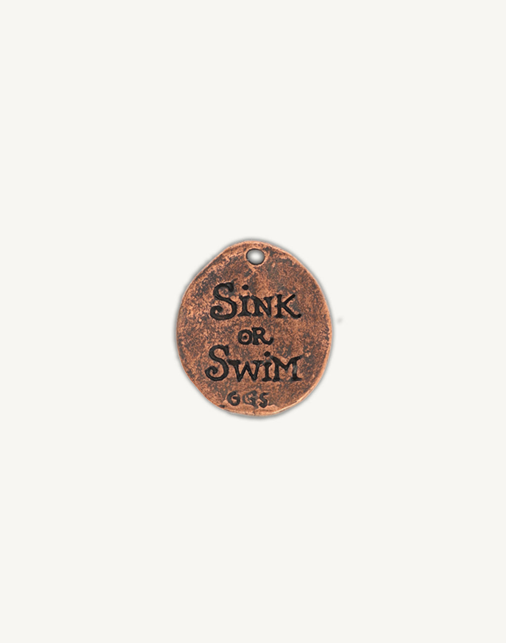 Copper Sink or Swim charm
