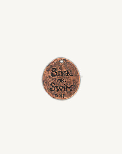 Copper Sink or Swim charm