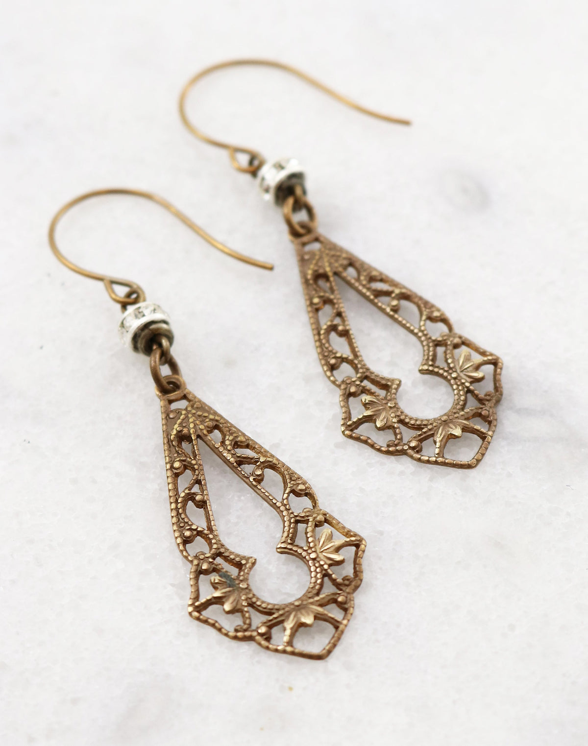 Fanned Silhouette Earrings, (1 pair)
