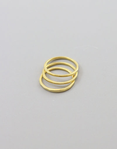 Hammered Ring, Size 8, (3pcs)