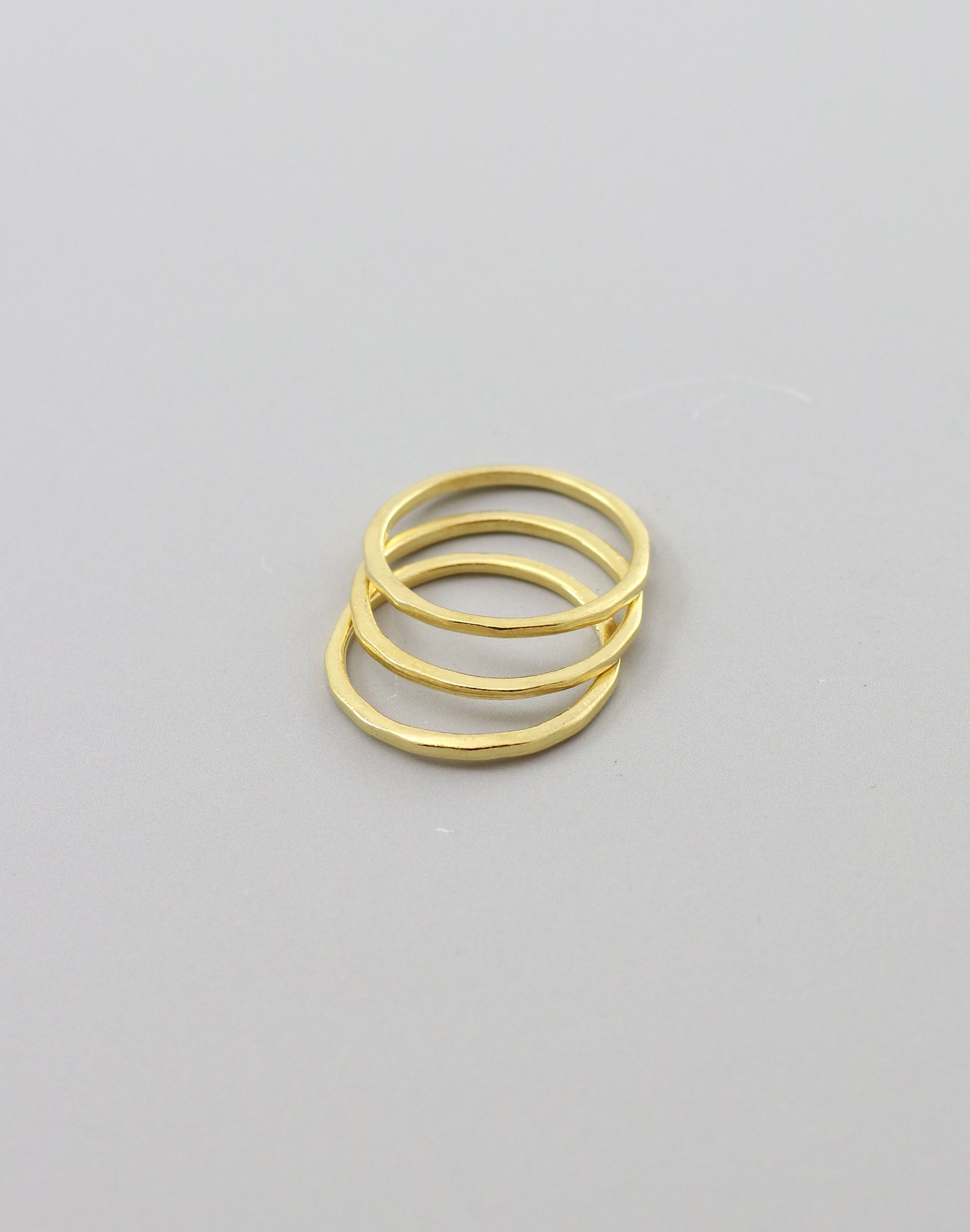 Hammered Ring, Size 8, (3pcs)