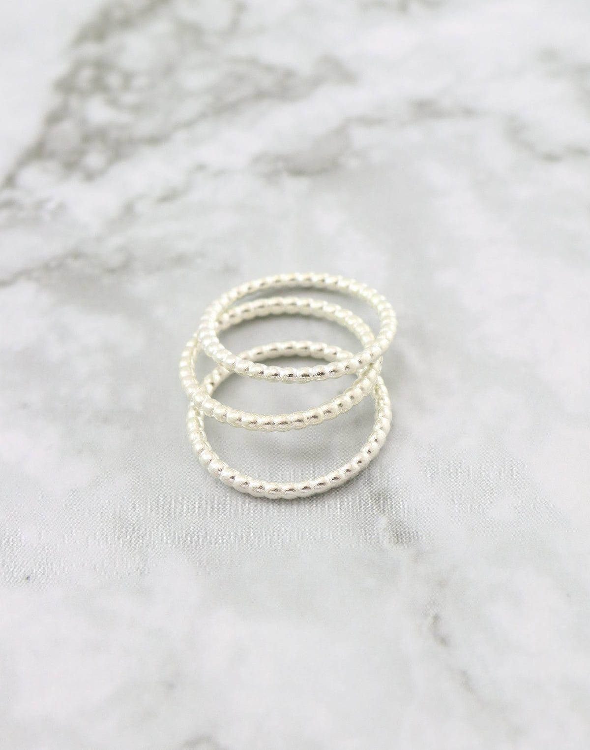 Beaded Ring, Size 8, (3pcs)