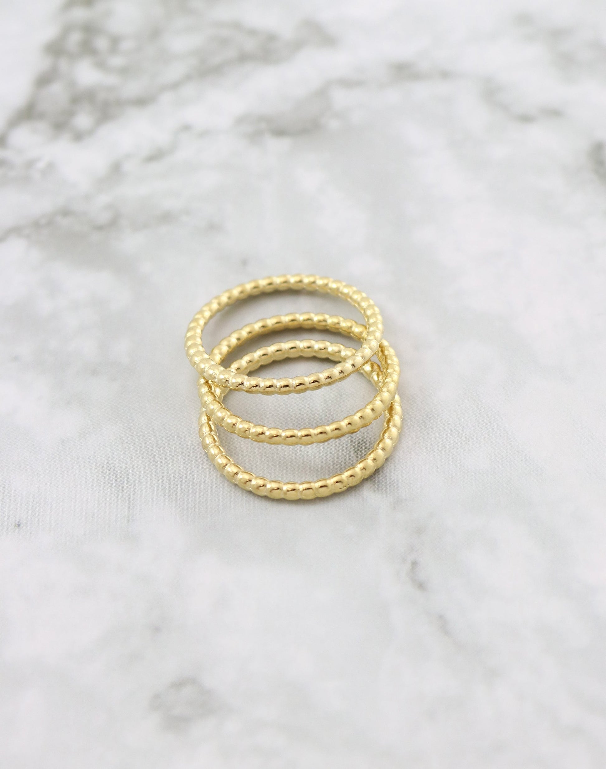 Beaded Ring, Size 8, (3pcs)