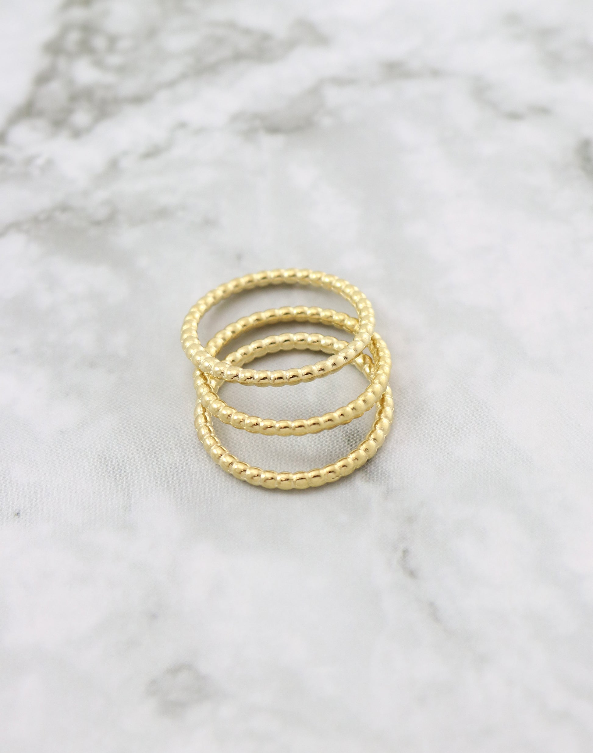 Beaded Ring, Size 8, (3pcs)