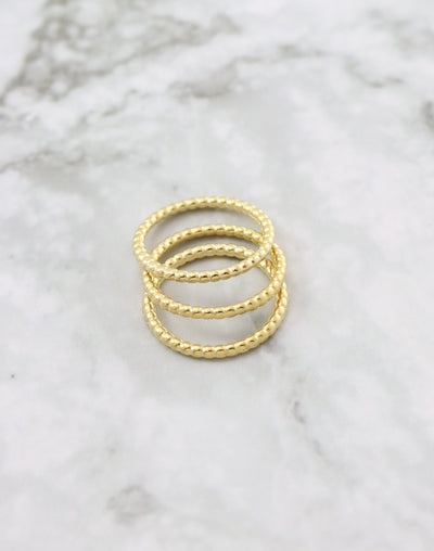 Beaded Ring, Size 8, (3pcs)