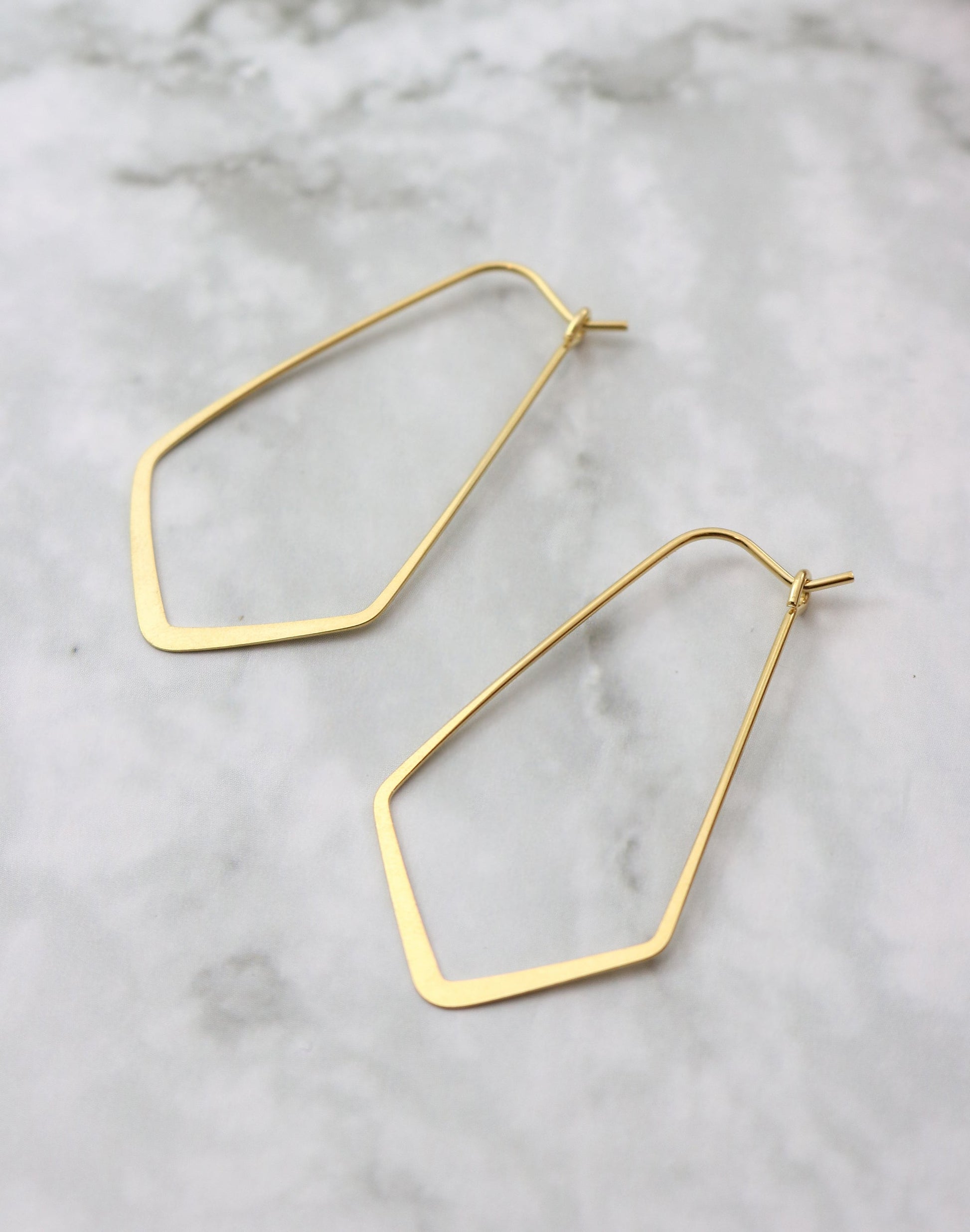 Chevron Earring, 40x22mm, (1 pair)