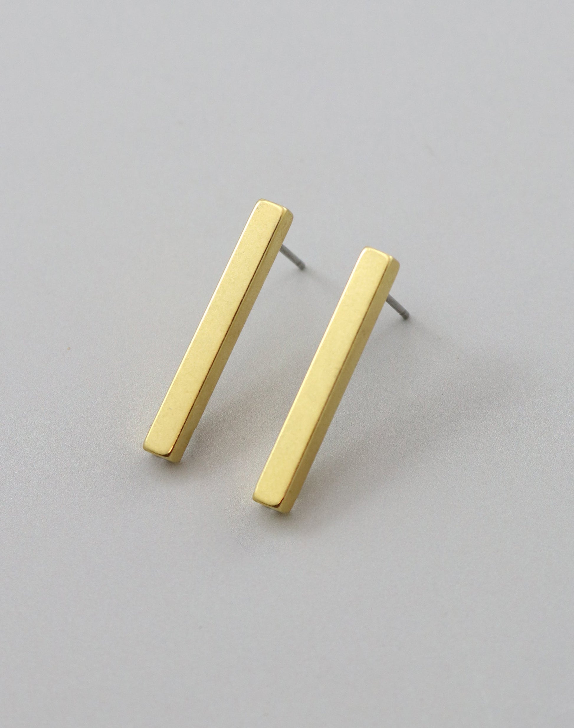 Bar Post Earring, 25x3mm, (1 pair)