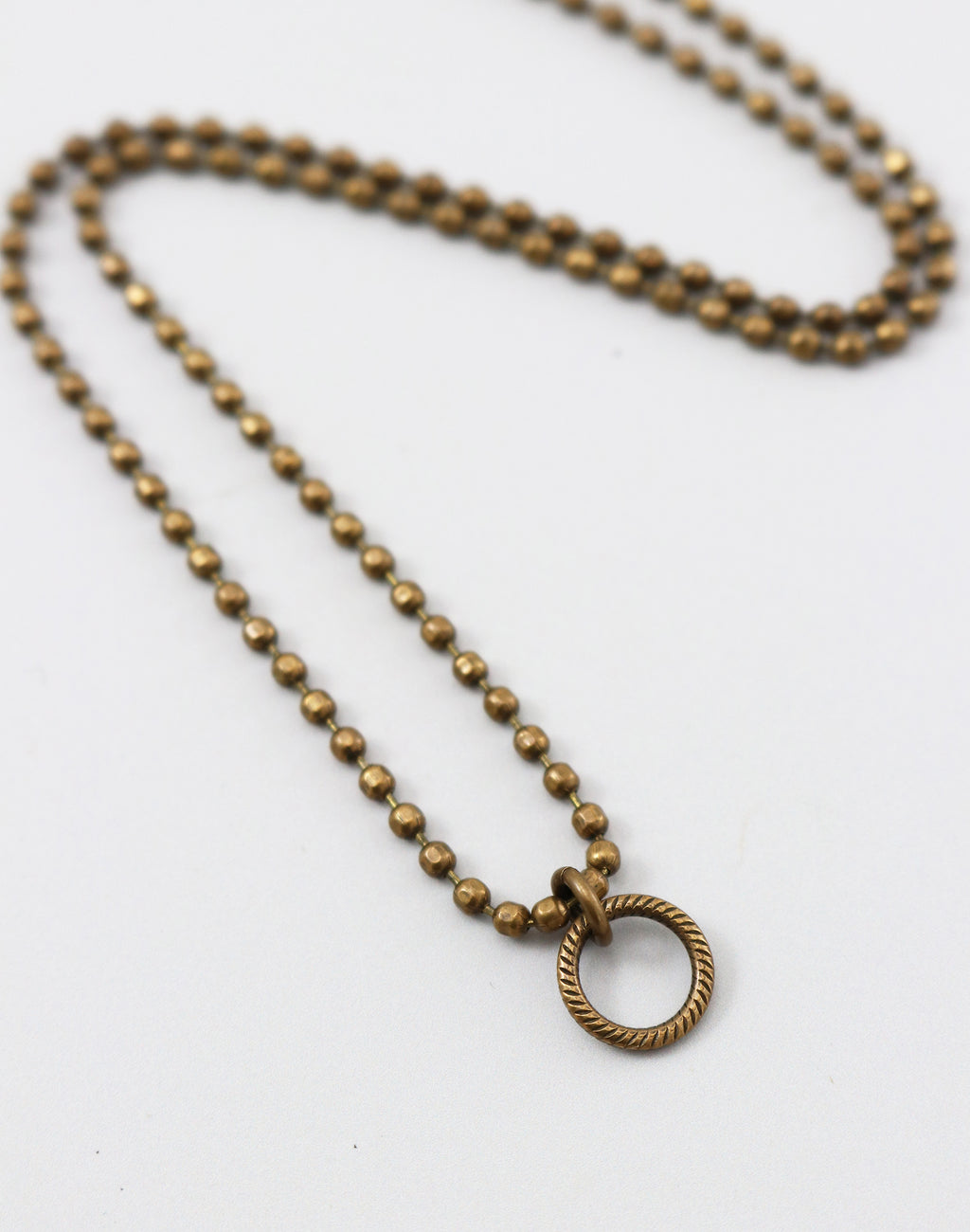 Faceted Ring Necklace, (1pc)
