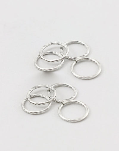 Cable Jump Ring, 15.25mm, 15ga, (8pcs)