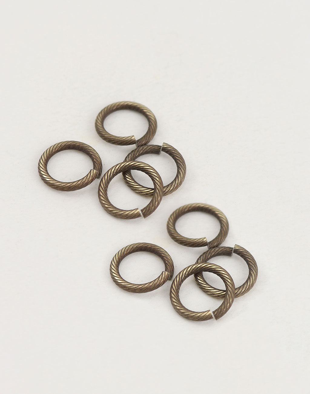 Iron Textured Jump Rings Soldered Jump Rings Twisted Jump - Temu