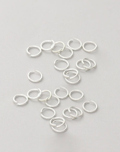 Smooth Jump Ring, 8mm, 18ga, (32pcs)