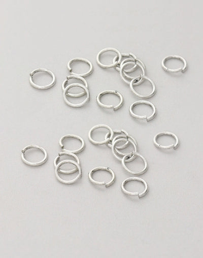 Smooth Jump Ring, 8mm, 18ga, (32pcs)