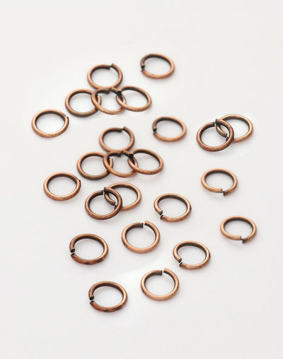 Smooth Jump Ring, 8mm, 18ga, (32pcs)