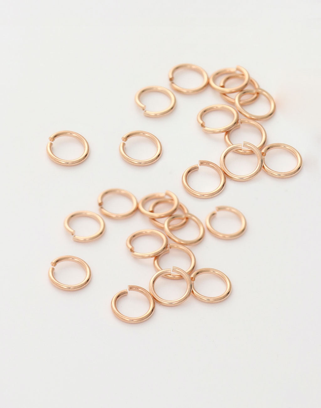 Smooth Jump Ring, 8mm, 18ga, (32pcs)