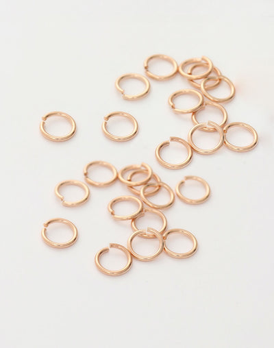 Smooth Jump Ring, 8mm, 18ga, (32pcs)