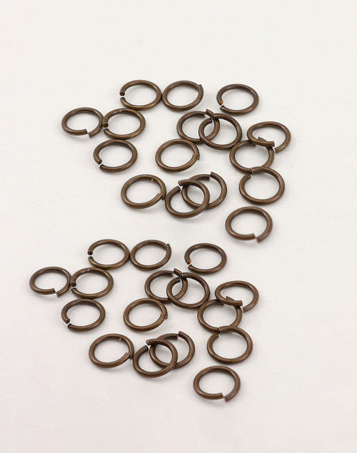 Smooth Jump Ring, 8mm, 18ga, (32pcs)