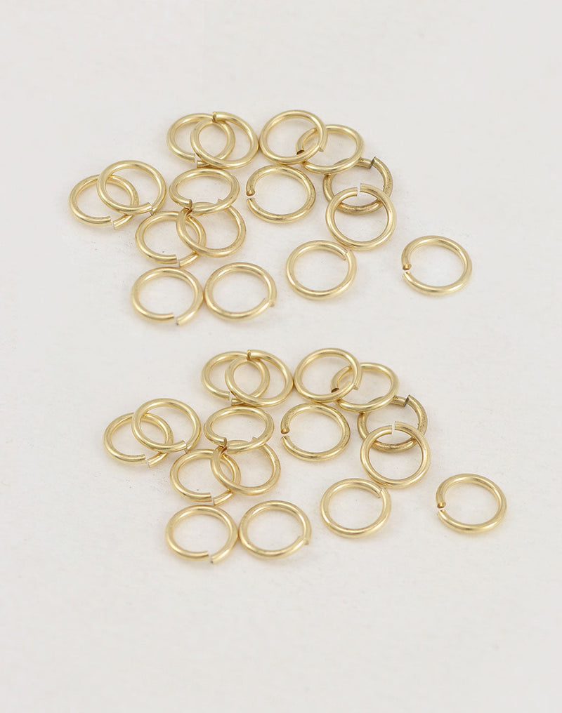 Smooth Jump Ring, 6mm, 21ga, (36pcs)