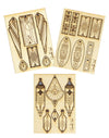 Native Motif, Jewelry Pop Outs Set (3 panels)