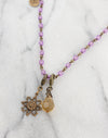 Lavender Drop Garden Necklace Interchangeable Set