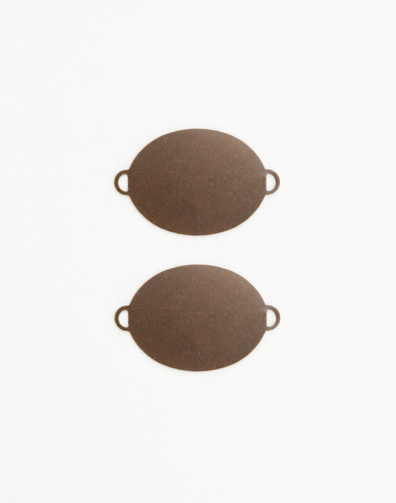 Oval Bracelet, 37x25mm, (2pcs)