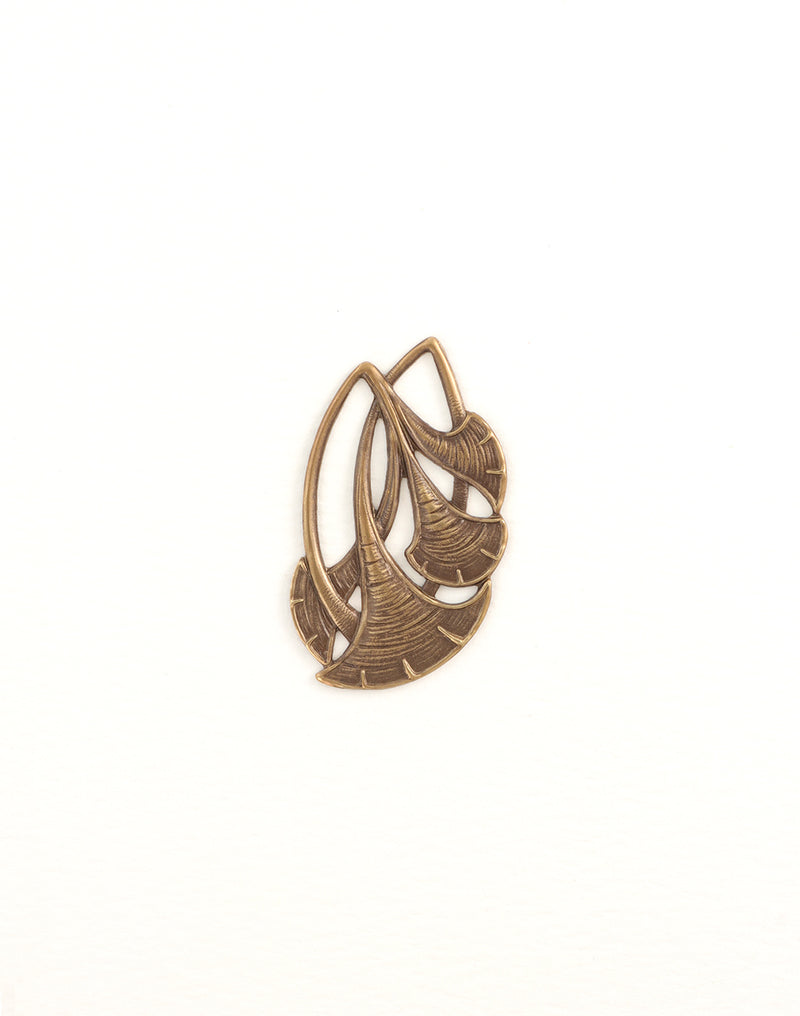 Ginkgo Leaves, 40x23mm, (1pc)