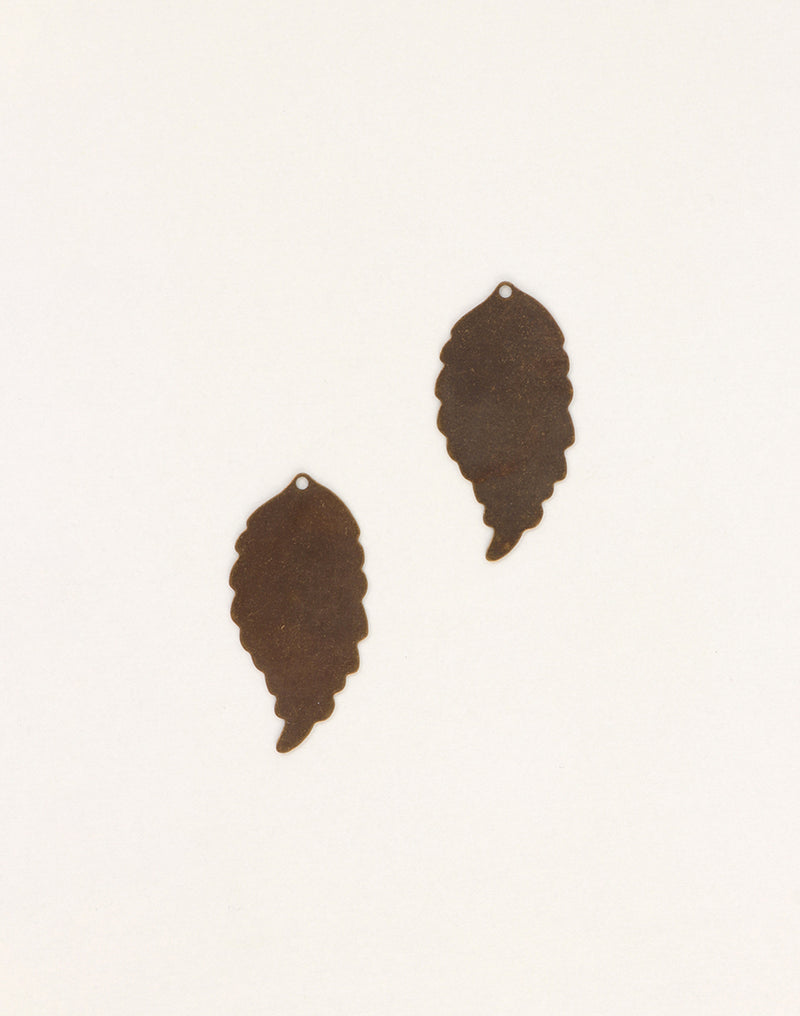 Ambrosia Leaf, 30x15mm, (2pcs)