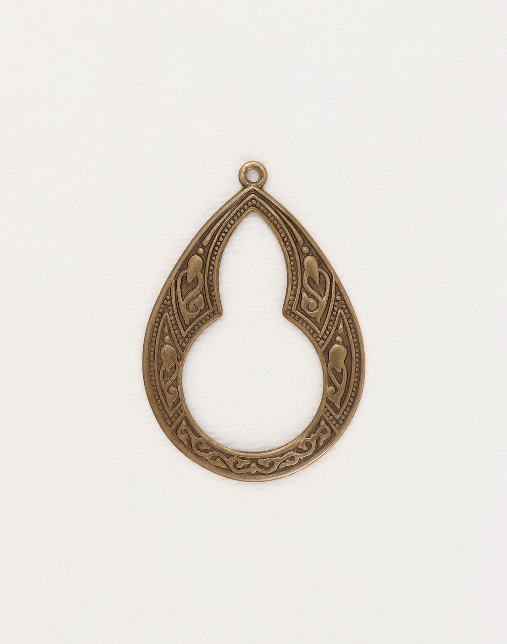 Large Bohemian Teardrop, 46x32mm, (1pc)