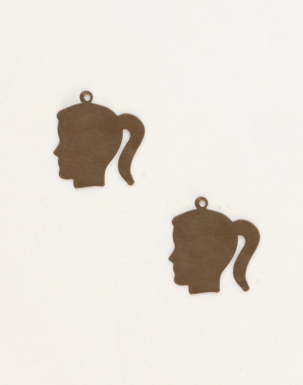 Silhouette Girl, 23x21mm, (2pcs)