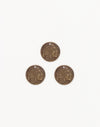 Brave Indian Coin, 13mm, (3pcs)