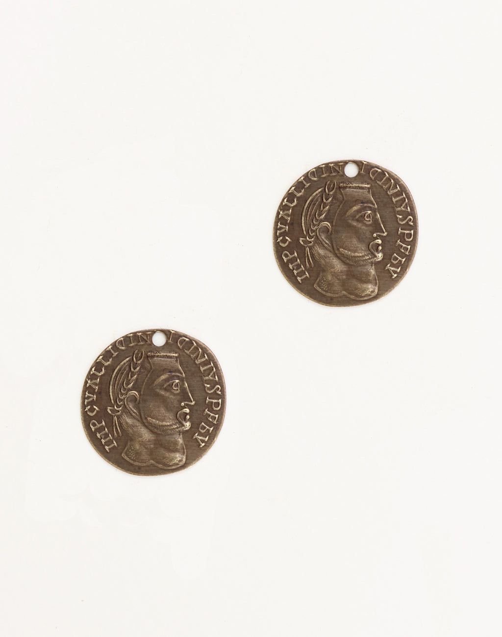 Roman Laurel Coin, 20mm, (2pcs)