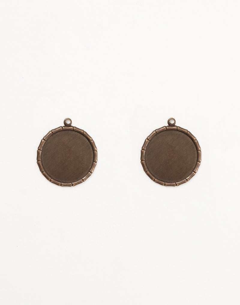 Bamboo Bezel, 21mm, (2pcs)