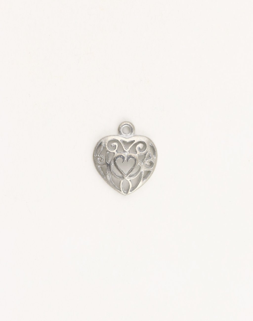 Filigree Heart, 19x17mm, (1pc)