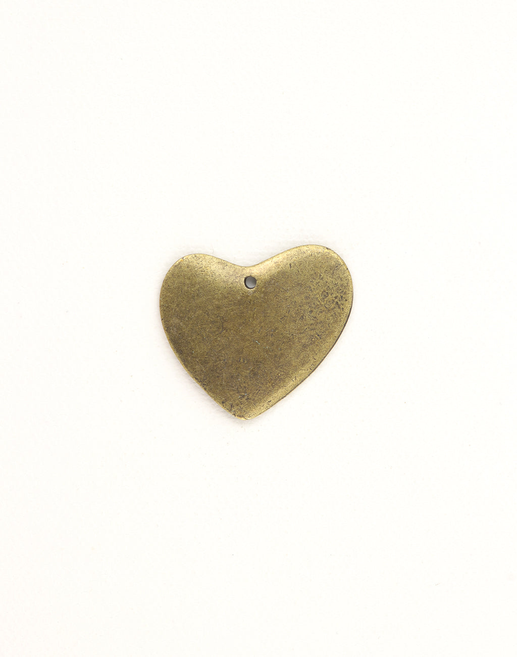 PT100 Heart-shaped charm, antique brass finish