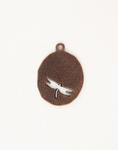 Copper dragonfly charm - PT122-170 BACK