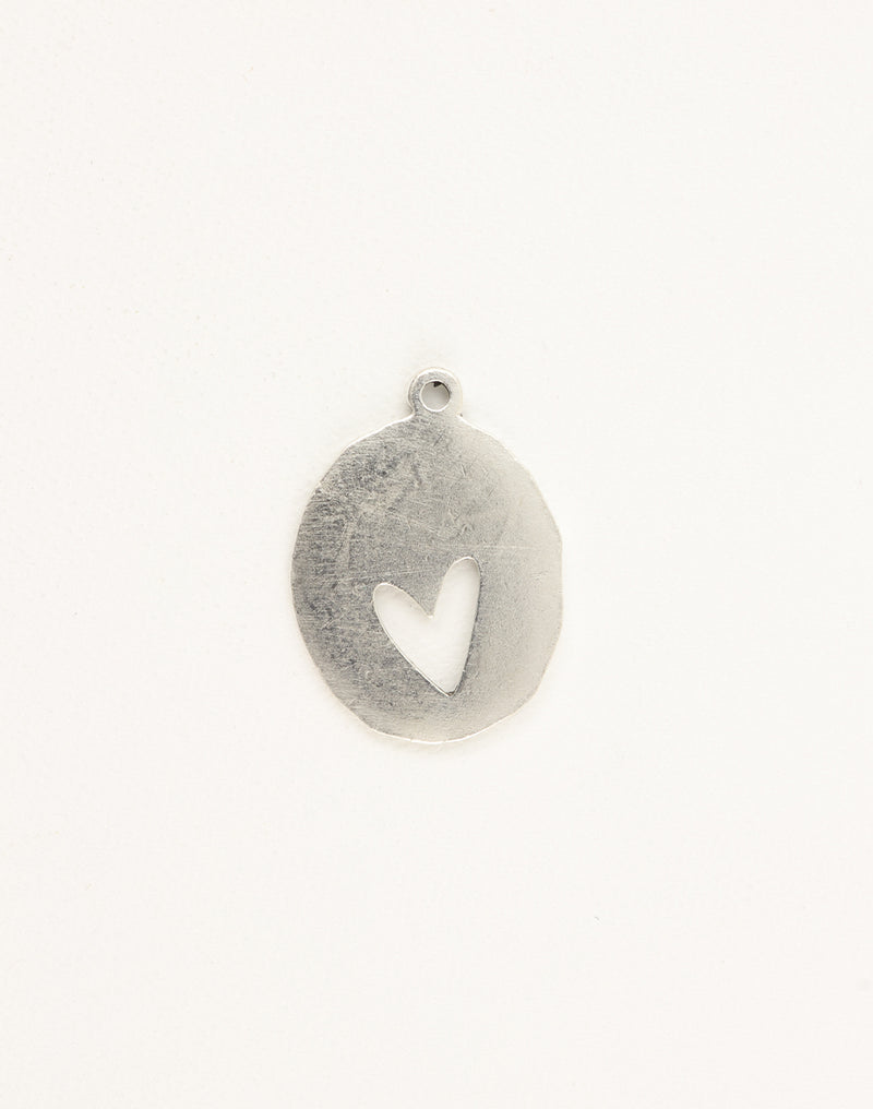 PT123-PW heart pendant