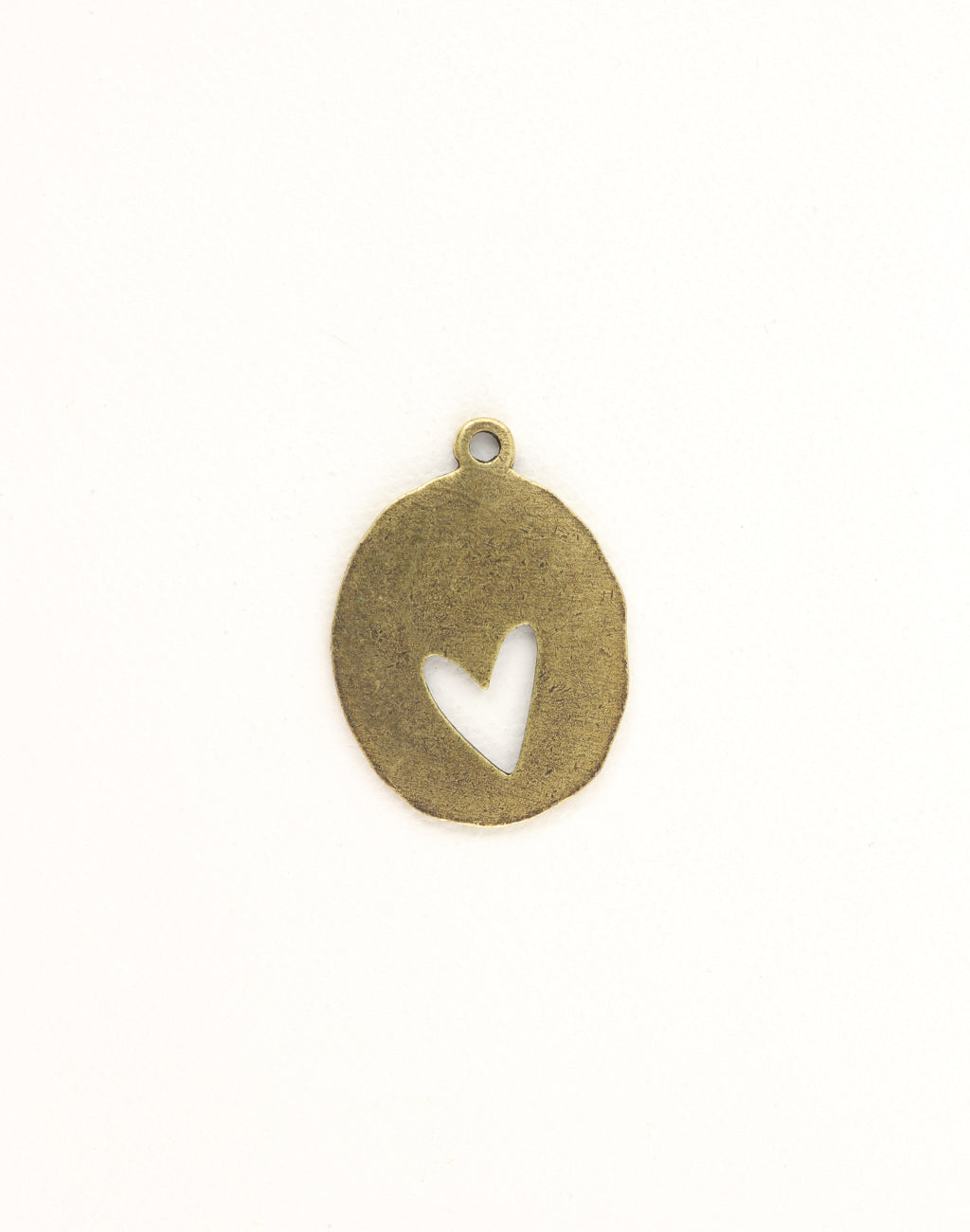 Bronze heart charm