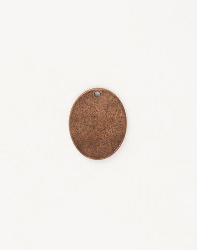 PT154-170 Copper Oval Pendant - Back View
