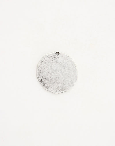 PT155-070 BACK - Silver pendant on white background
