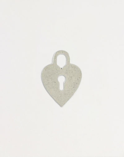 Heart Lock Blank, 24x17mm, (1pc)