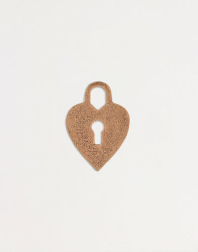 Heart-shaped lock charm, PT157-170
