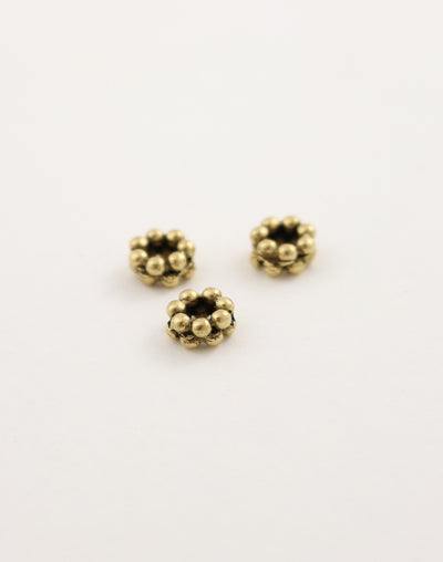 Dotted Spacer, 8mm, (3pcs)