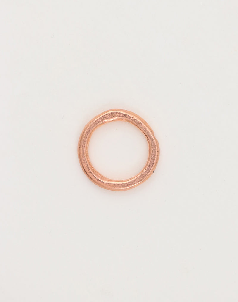 Heavy Hammered Ring, 23mm, (1pc)