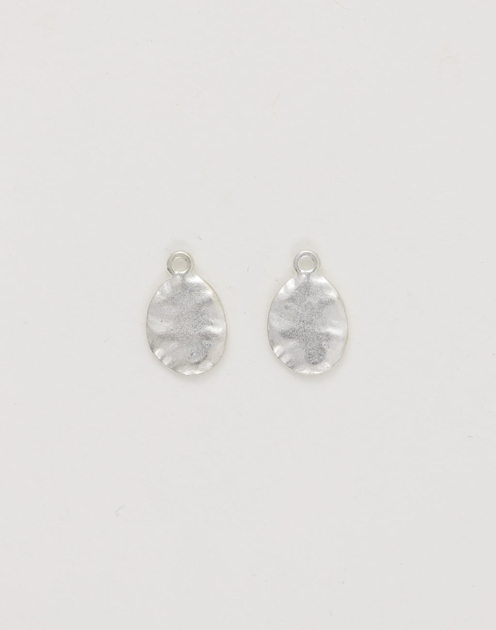 Hammered Oval, 14x12mm, (2pcs)