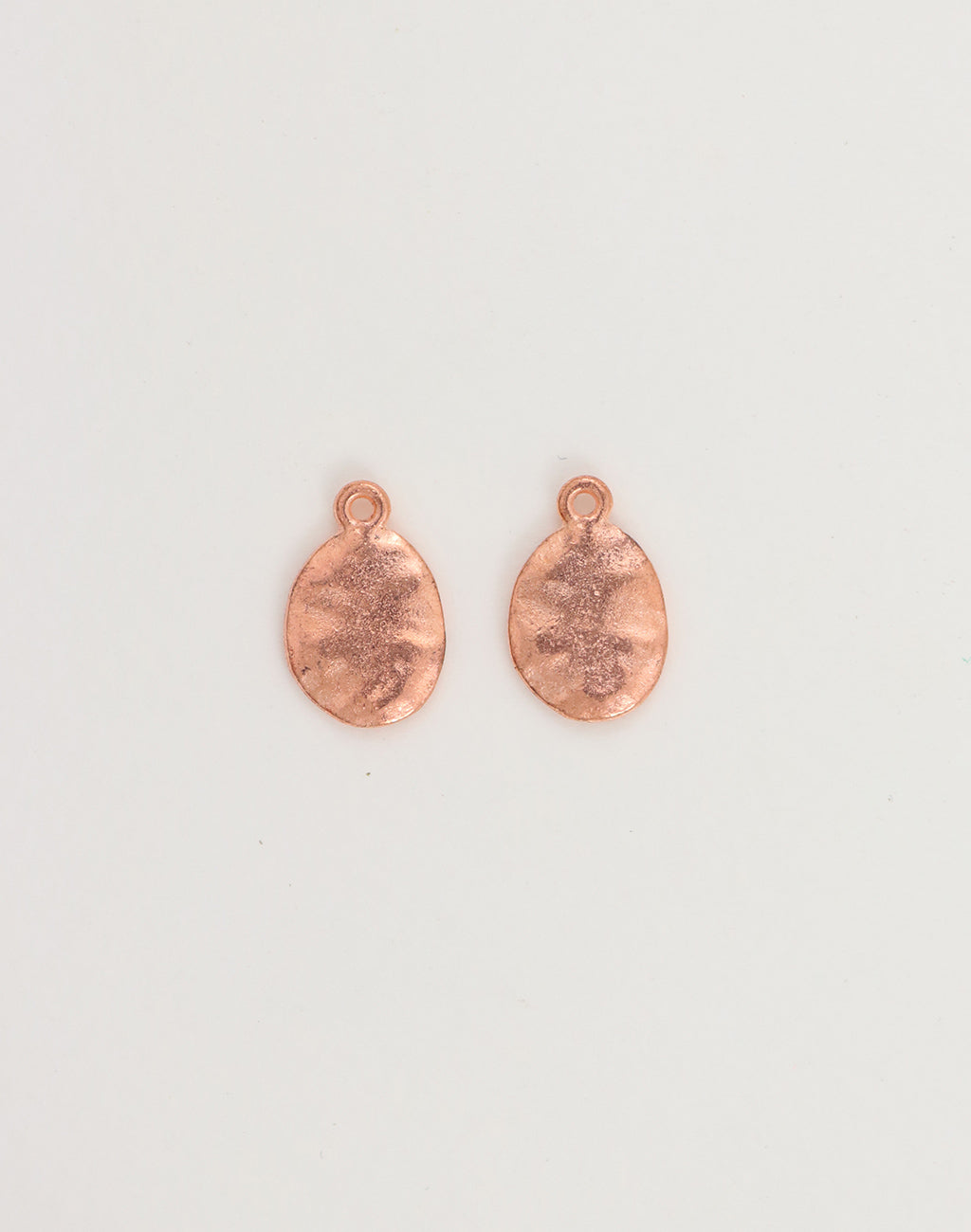 Hammered Oval, 14x12mm, (2pcs)
