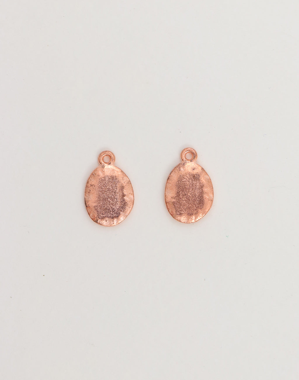 Hammered Oval, 14x12mm, (2pcs)
