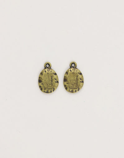 PT218-270 Antique gold oval pendants